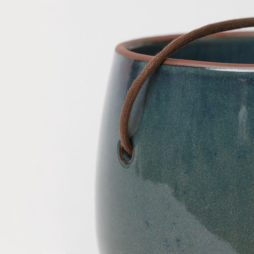 Glazed Ceramic Hanging Pot - Image 3